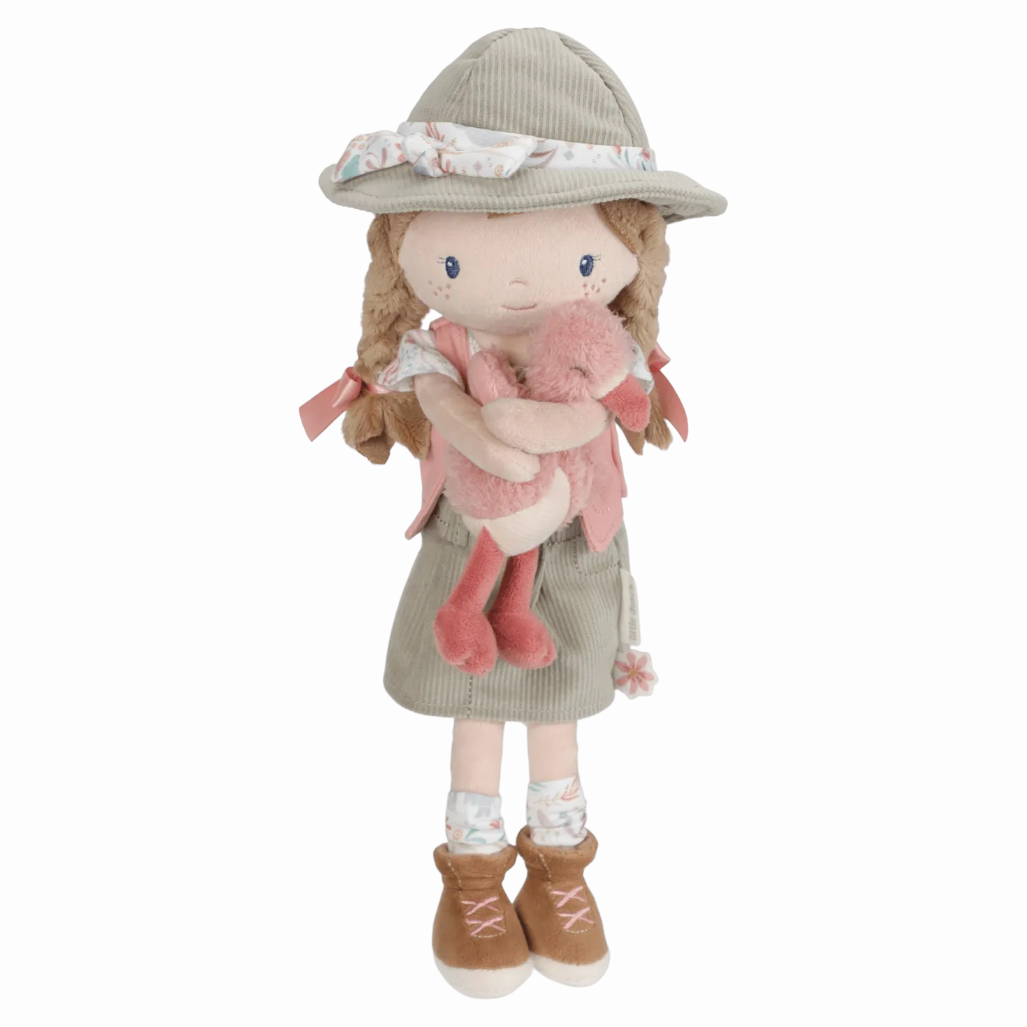Rosa Exploradora Muñeca Blandita Safari · Little Dutch