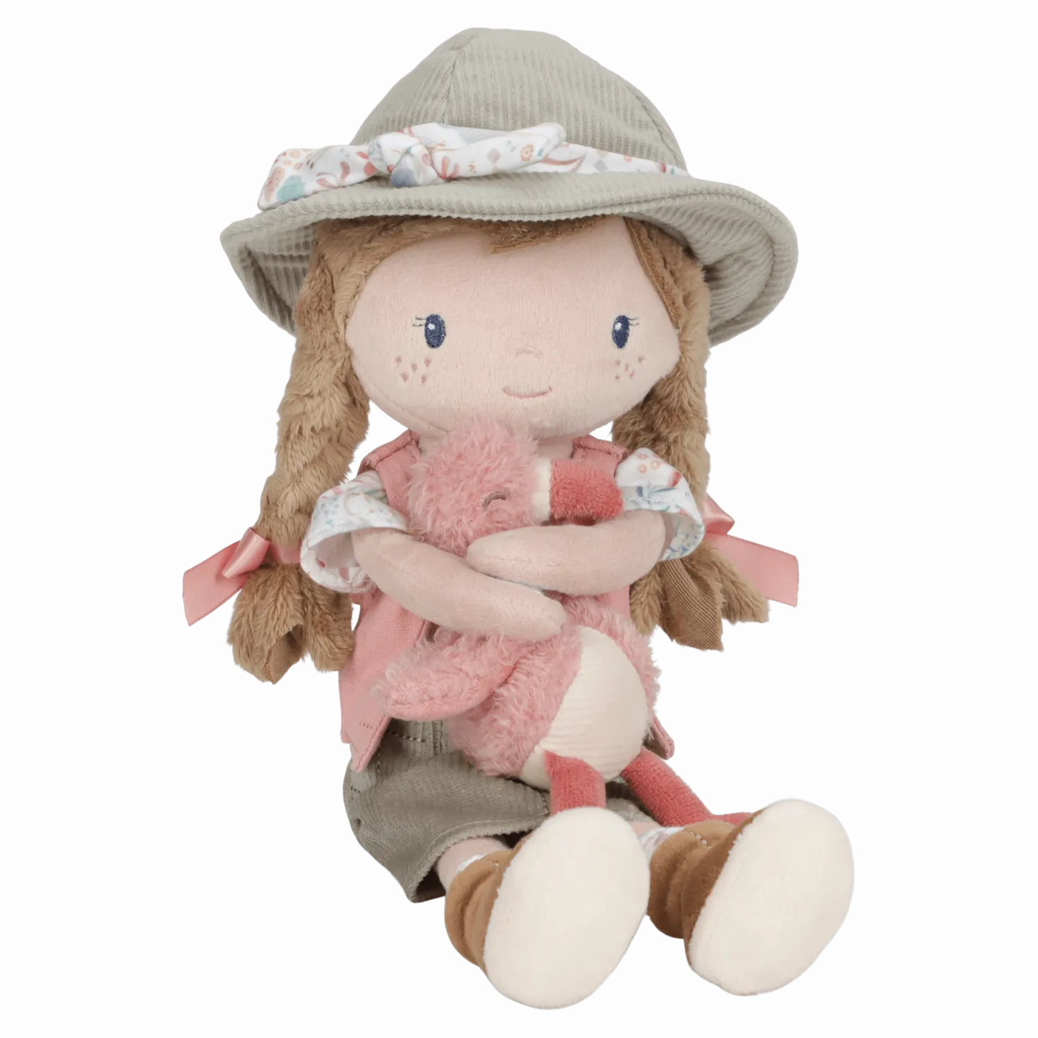 Rosa Exploradora Muñeca Blandita Safari · Little Dutch