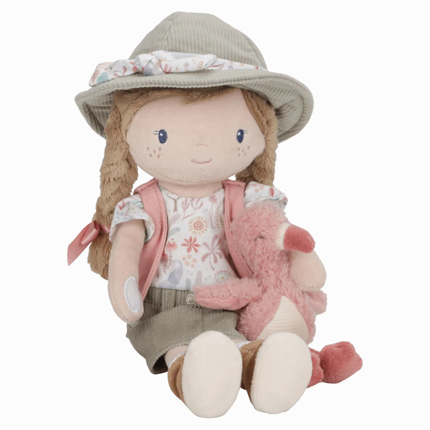 Rosa Exploradora Muñeca Blandita Safari · Little Dutch