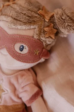 Rosa Superheroína Muñeca Blandita · Little Dutch