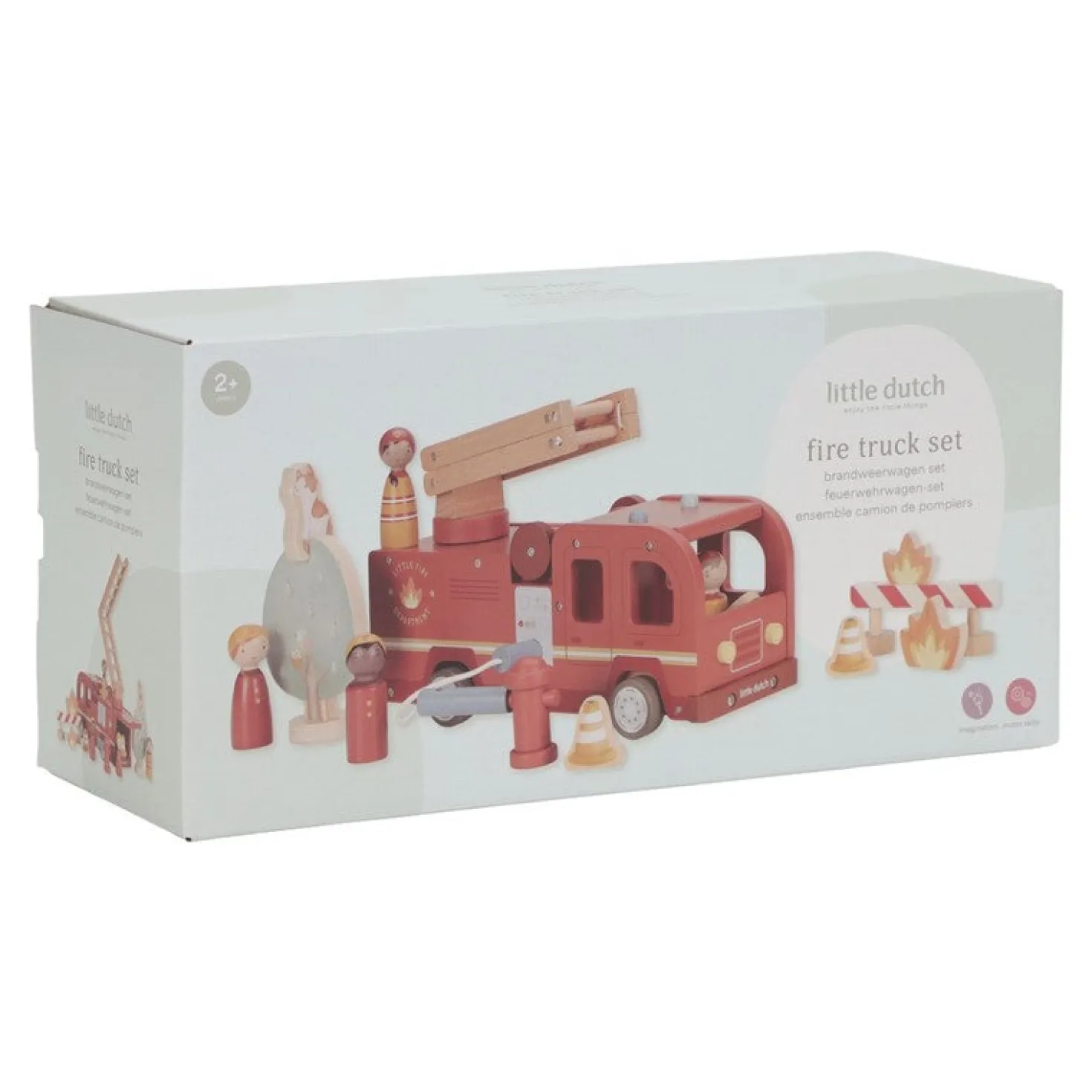 Set Bomberos con camión FSC · Little Dutch