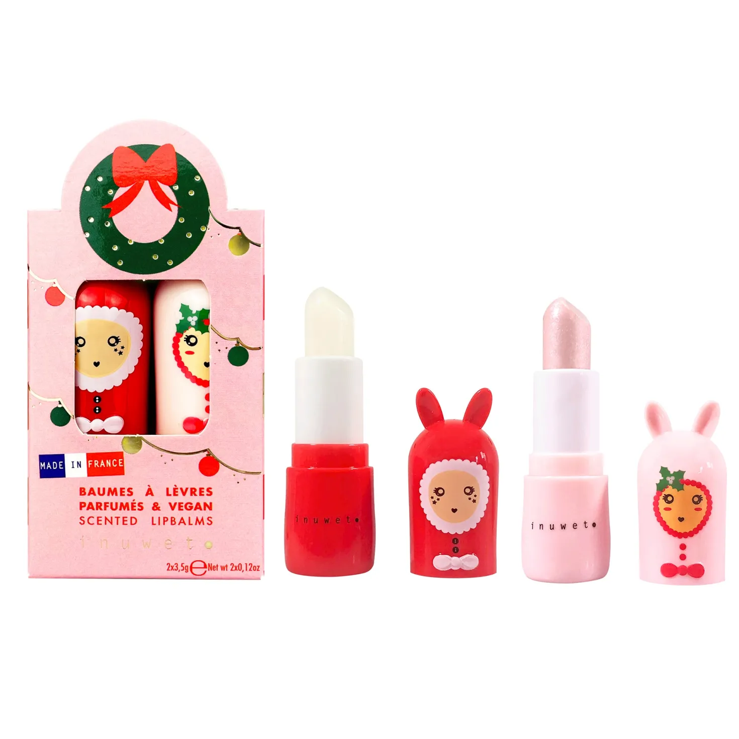 Set dos Bálsamos Labiales Corona · Inuwet
