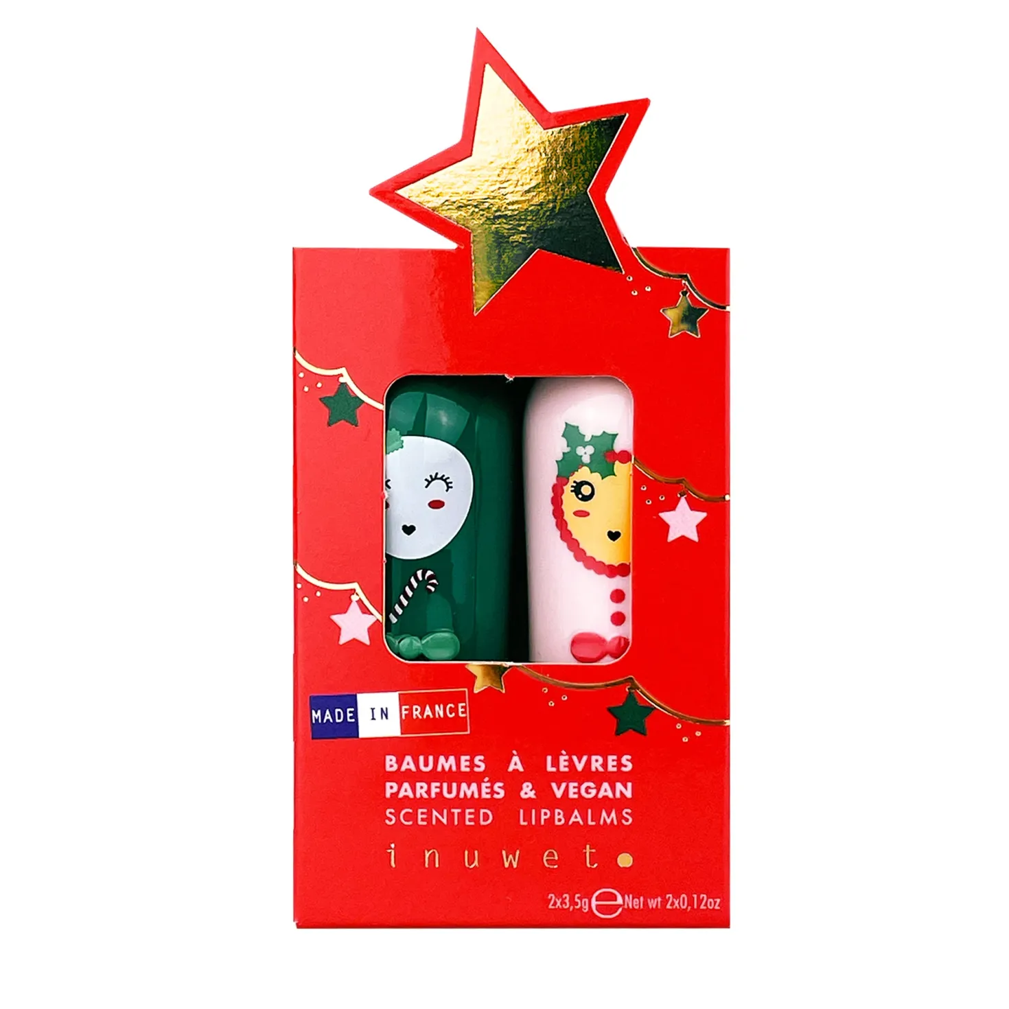 Set dos Bálsamos Labiales Star · Inuwet