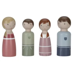 Set familia rosa Casa de Muñecas Madera FSC · Little Dutch