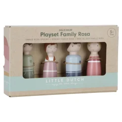 Set familia rosa Casa de Muñecas Madera FSC · Little Dutch