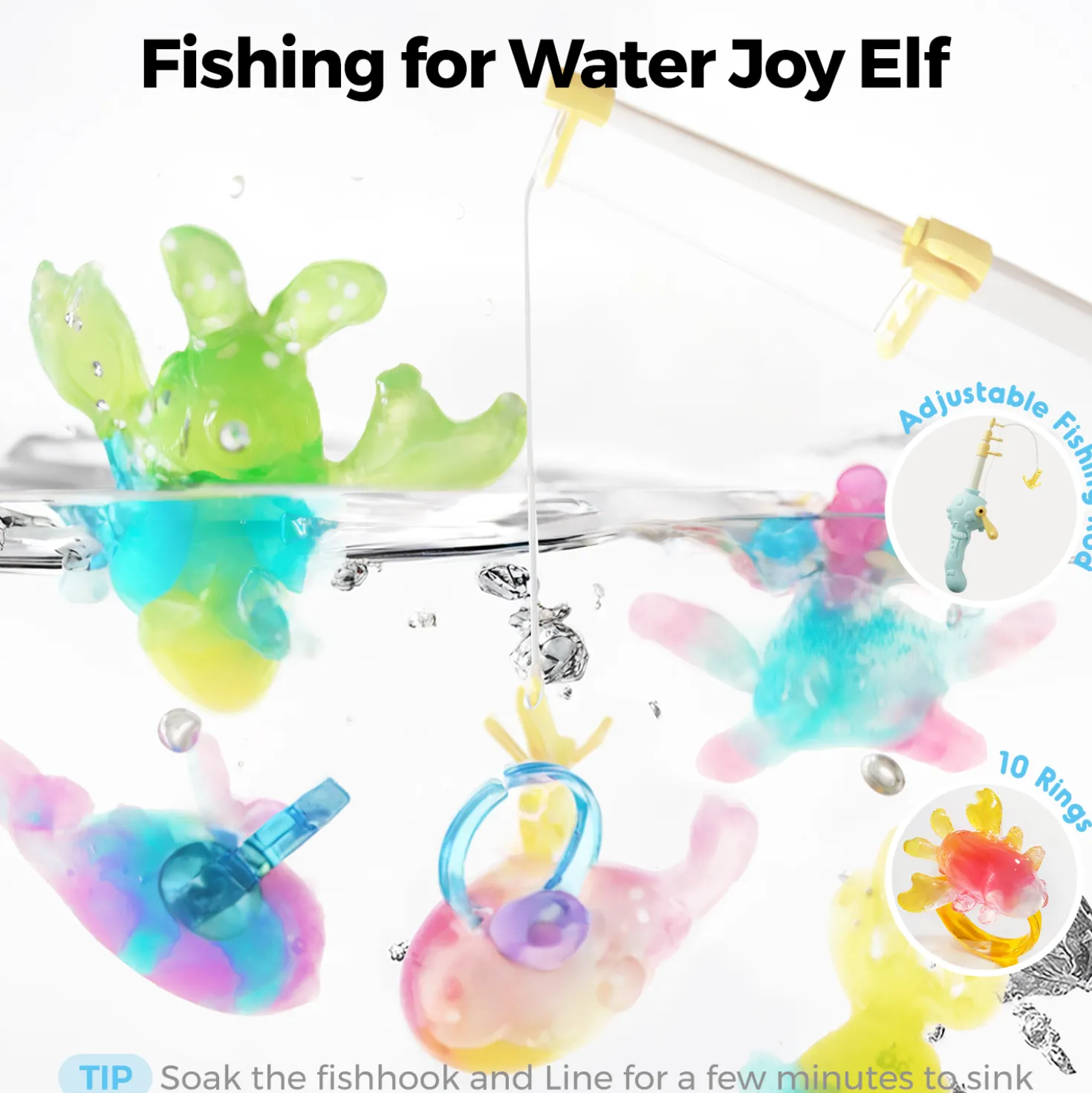 Set figuritas de gel 3D en agua · Jarmelo