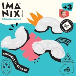 Set 6 piezas curvas para Imanix Tobogan · Braintoys