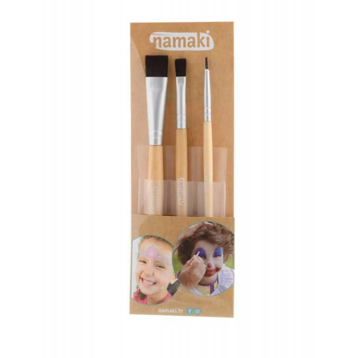 Set 3 pinceles de maquillaje · Namaki
