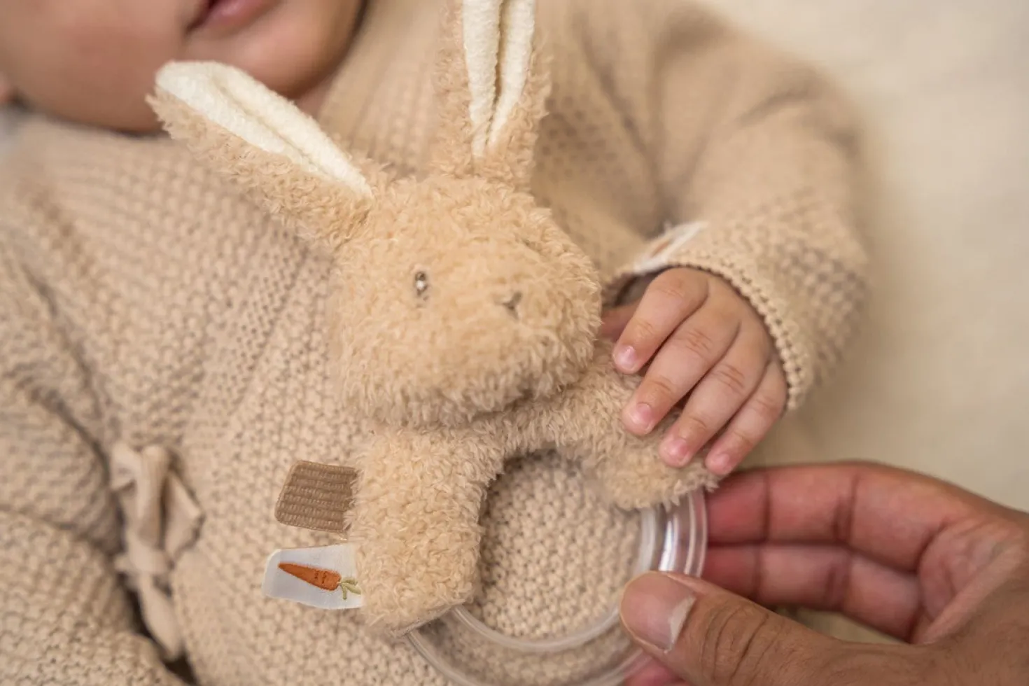 Sonajero Anillo conejito Baby Bunny · Little Dutch