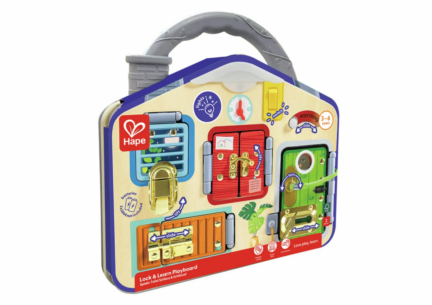 Tablero de juego Bloquea y aprende · Hape