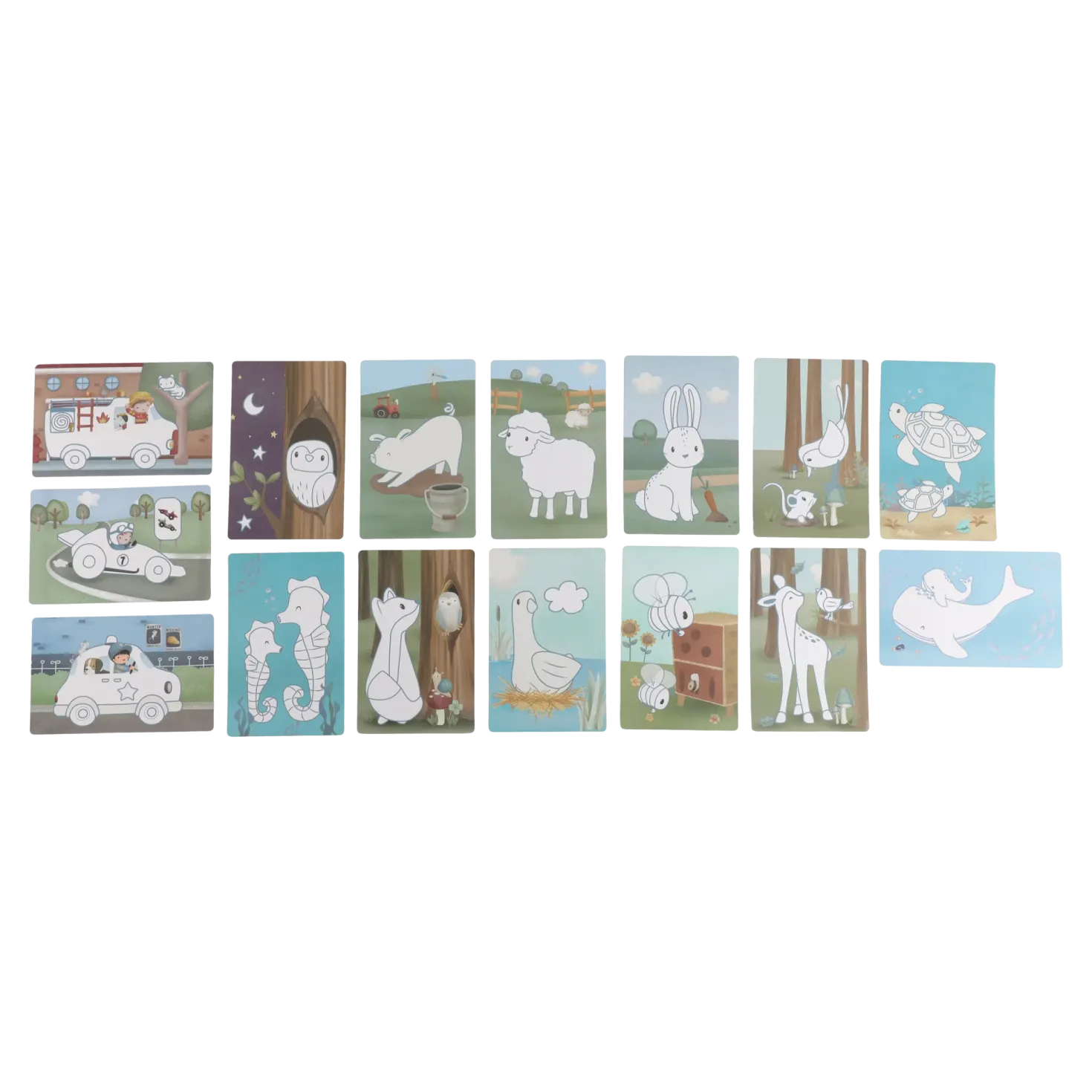 Tablet de dibujo Azul Forest Friends · Little Dutch