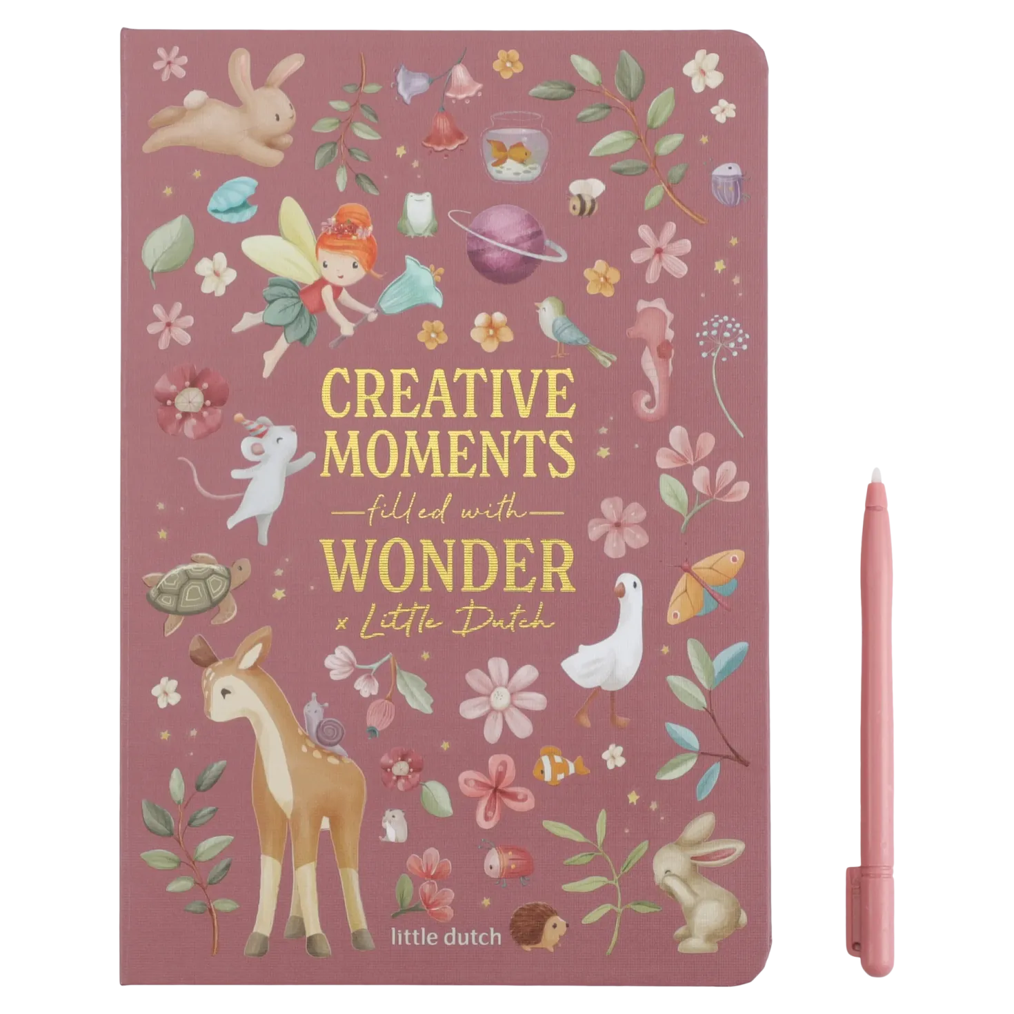Tablet de dibujo Rosa Fairy Garden · Little Dutch