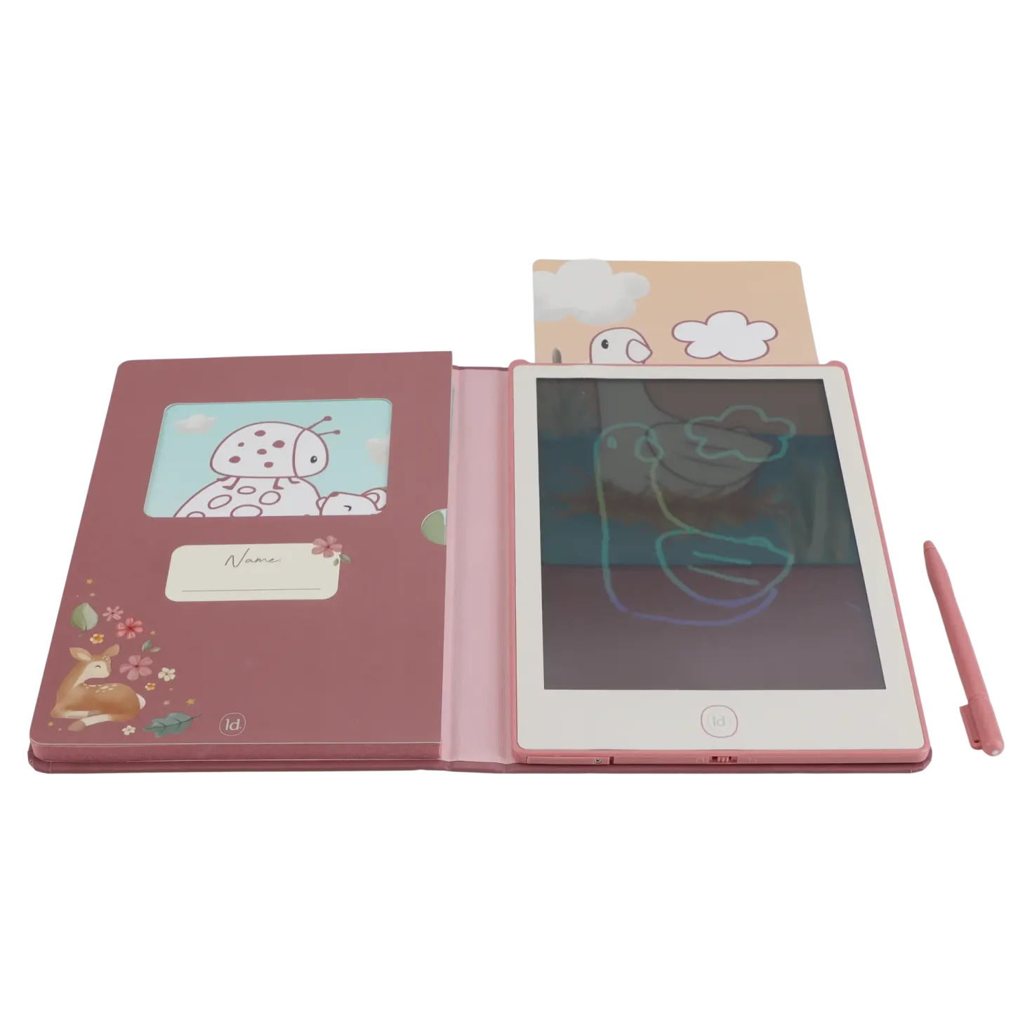 Tablet de dibujo Rosa Fairy Garden · Little Dutch