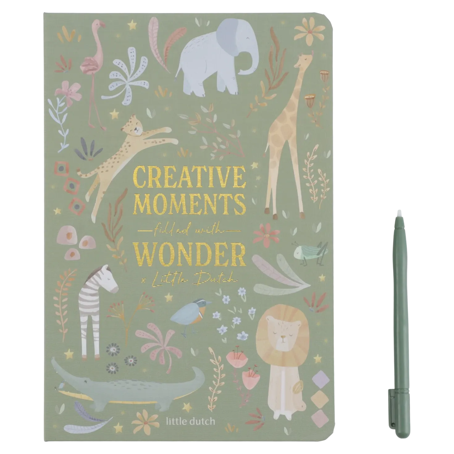 Tablet de dibujo Verde Safari Friends · Little Dutch