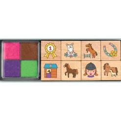 Tampones madera Caballos · Moses