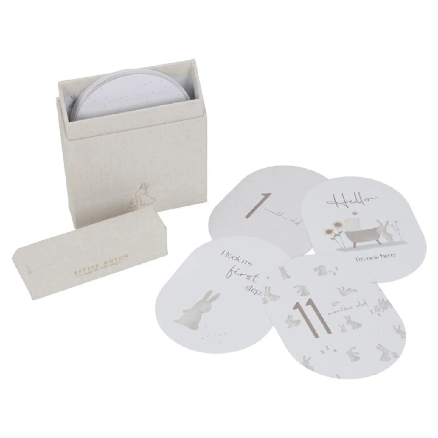 Tarjetas Milestone Baby Bunny · Little Dutch