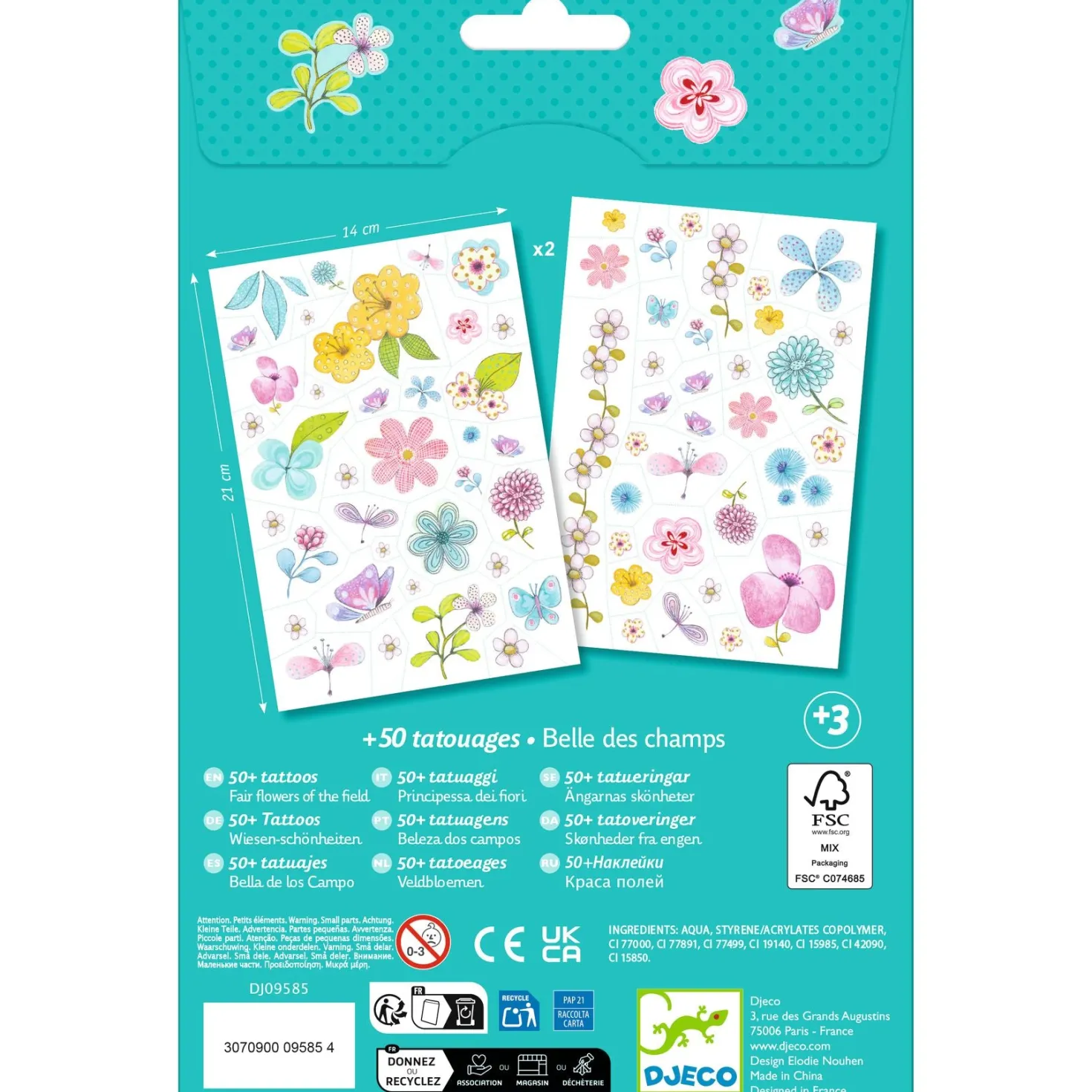 Tatuajes Flores Campestres · DJECO