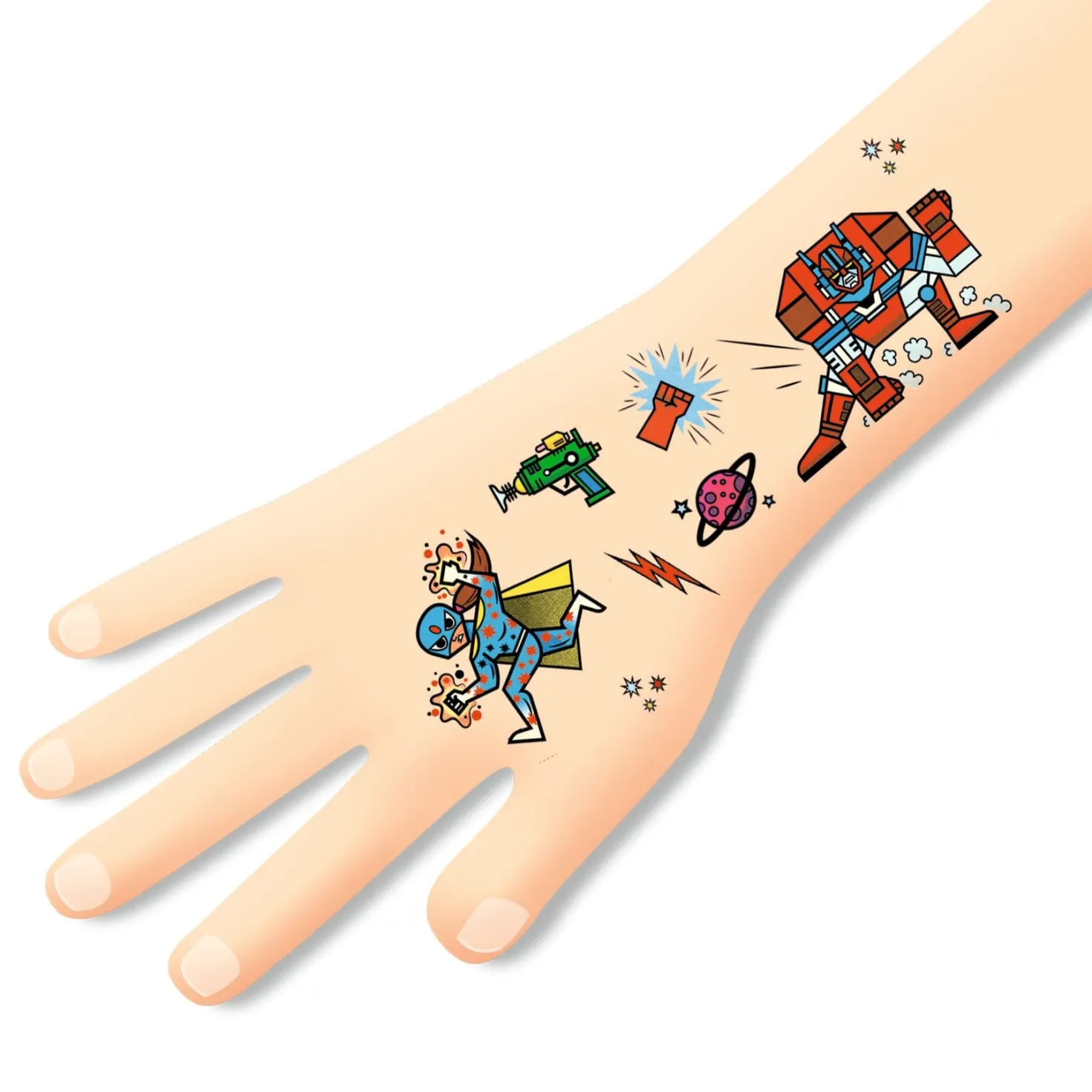Tatuajes héroes contra villanos · DJECO