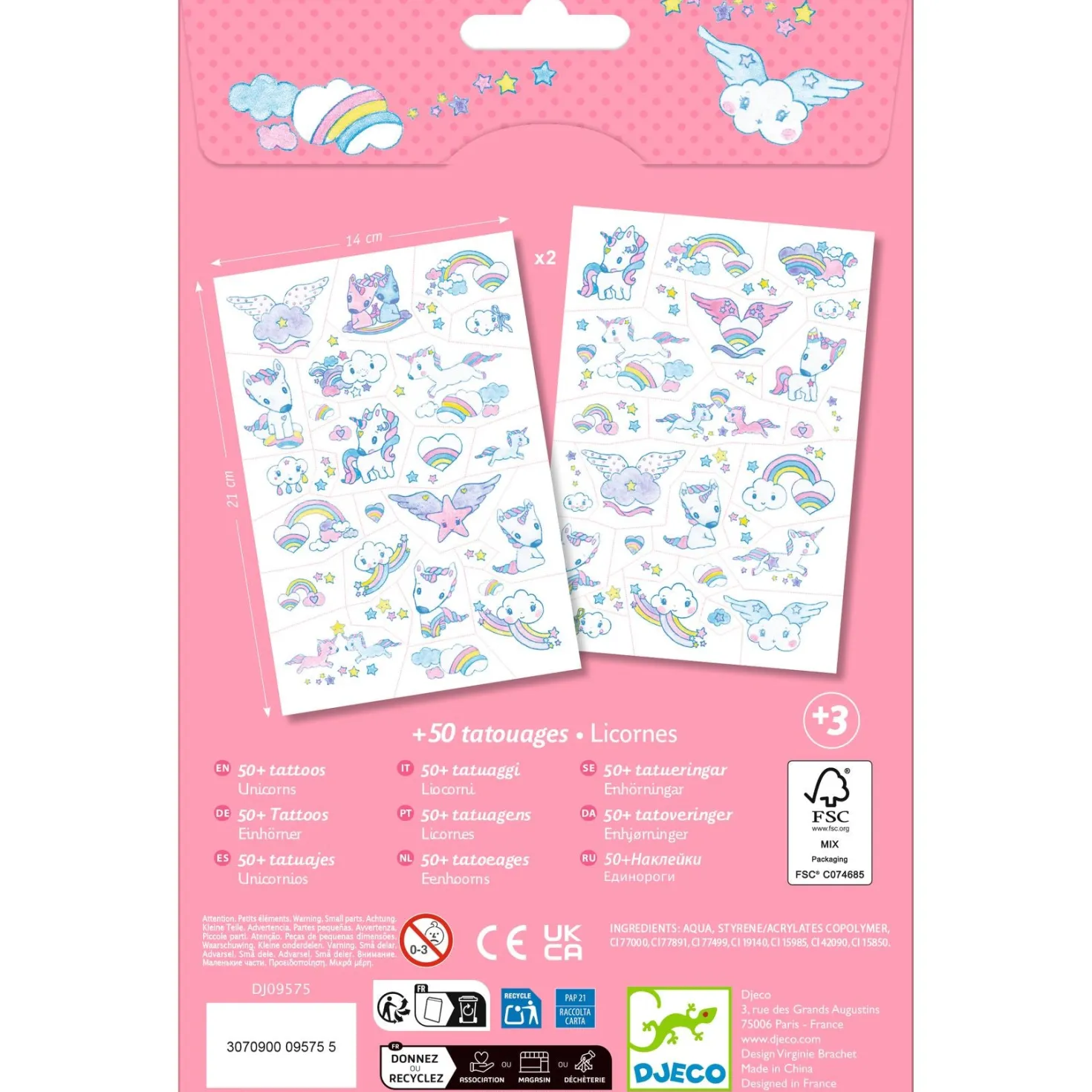 Tatuajes Unicornios · DJECO