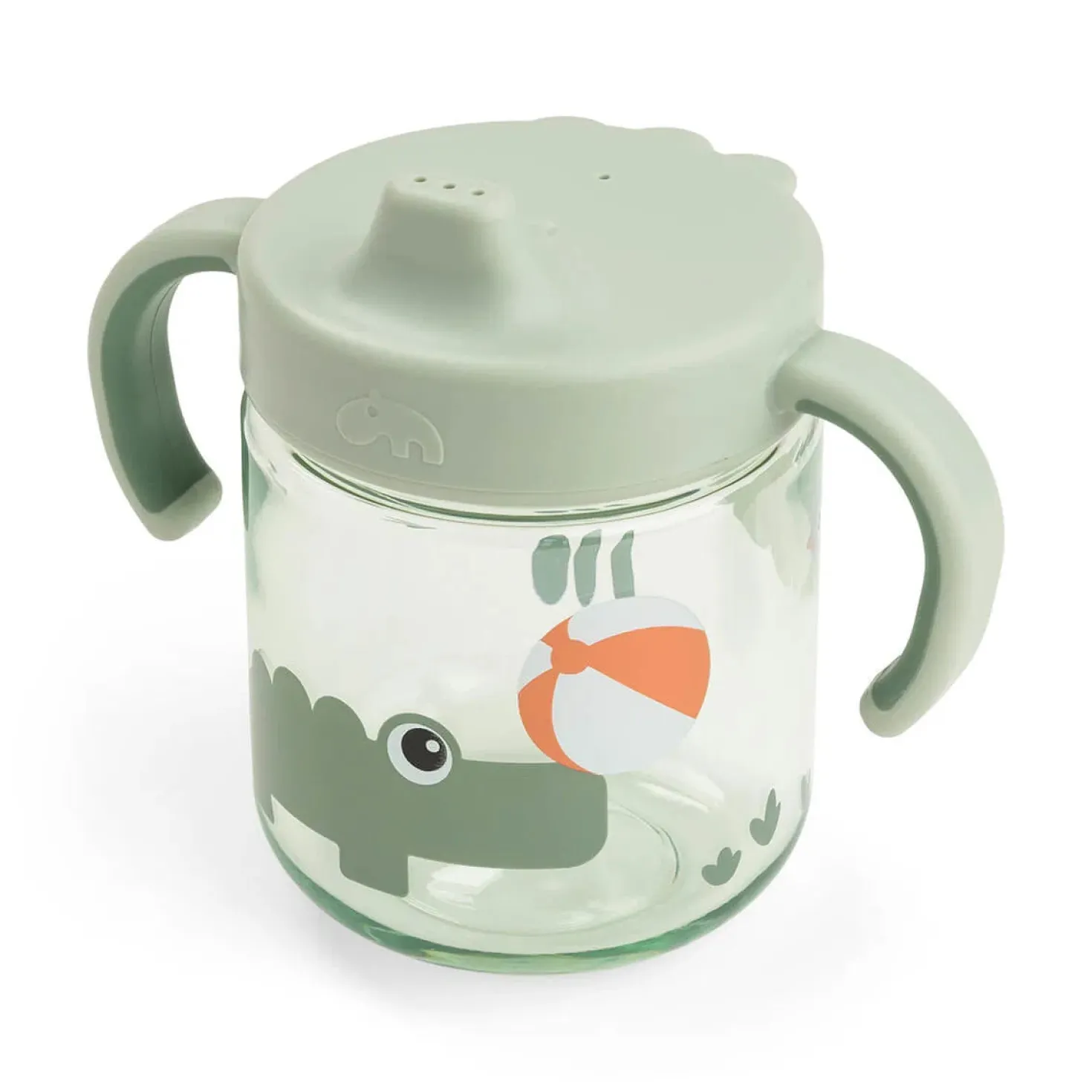 Taza aprendizaje dos asas Tiny farm Playground Green · Done by Deer