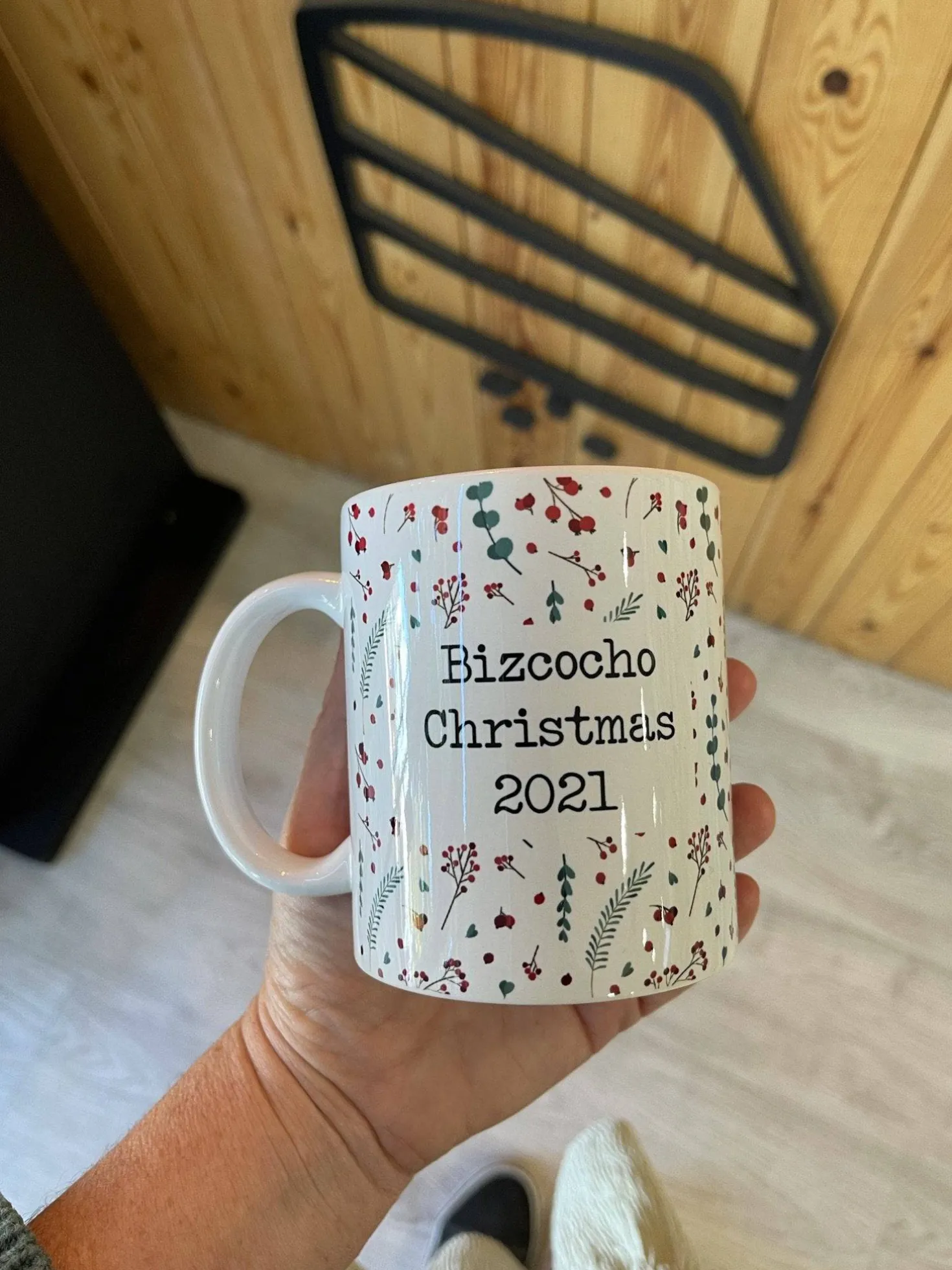 Taza · Christmas Flowers