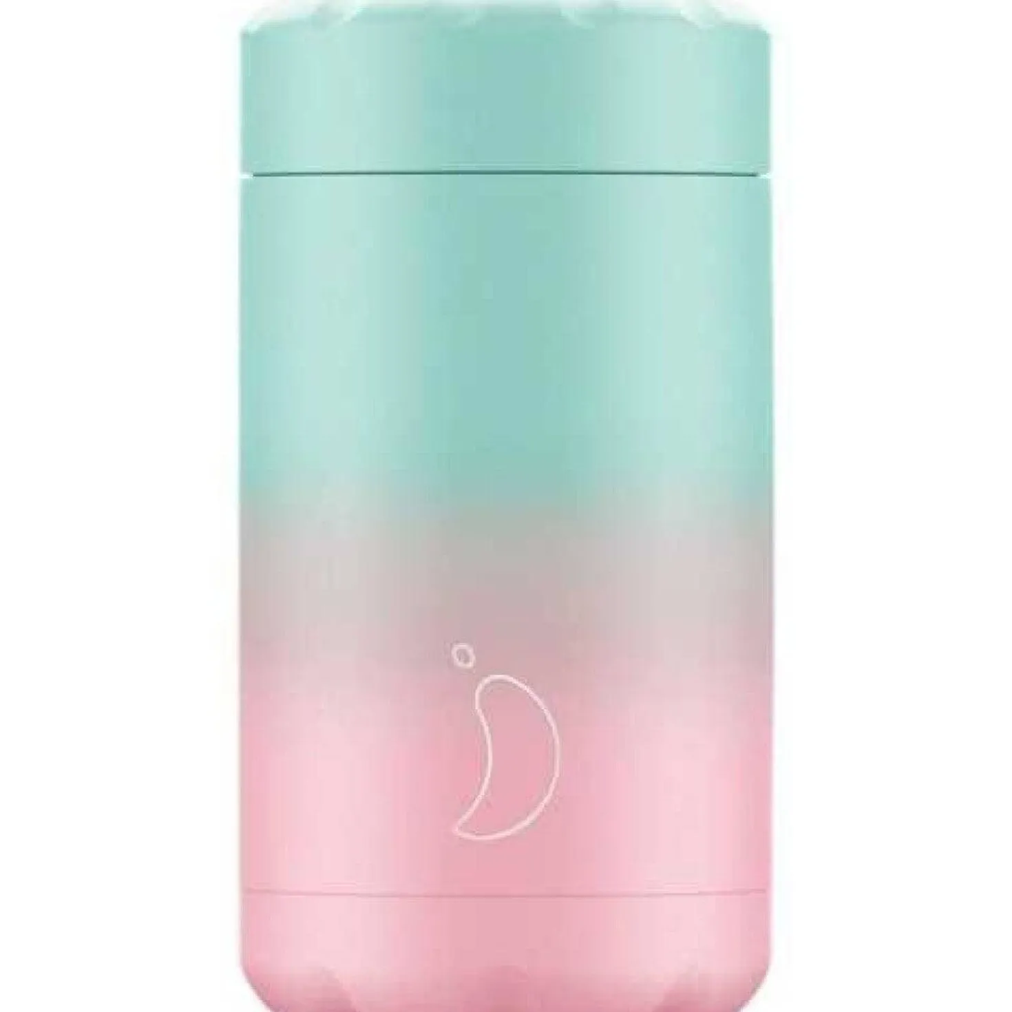Termo Chilly's 500 ml · Gradient Pastel Menta & Rosa