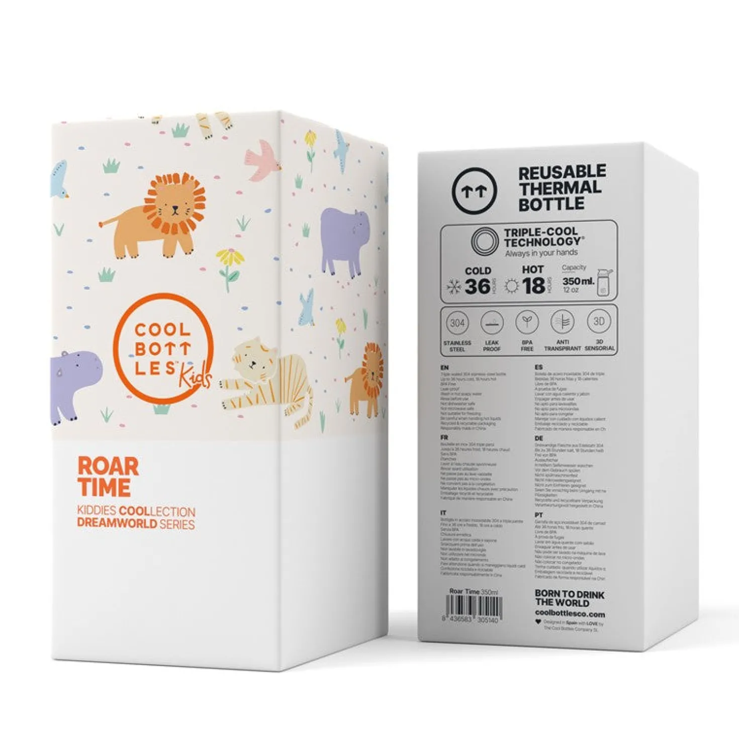 The Kiddie Bottle - Roar Time 350ml · Cool Bottles