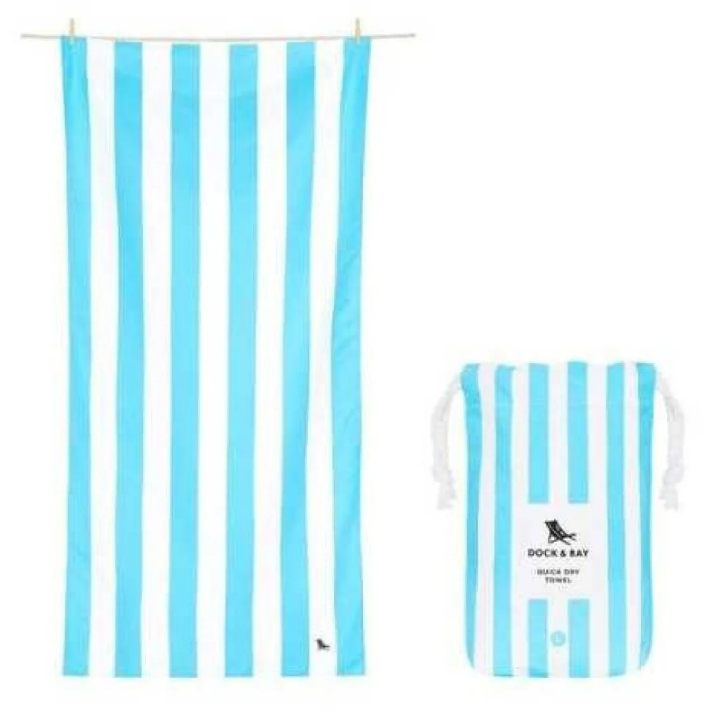 Toalla Cabana Azul Pastel · L