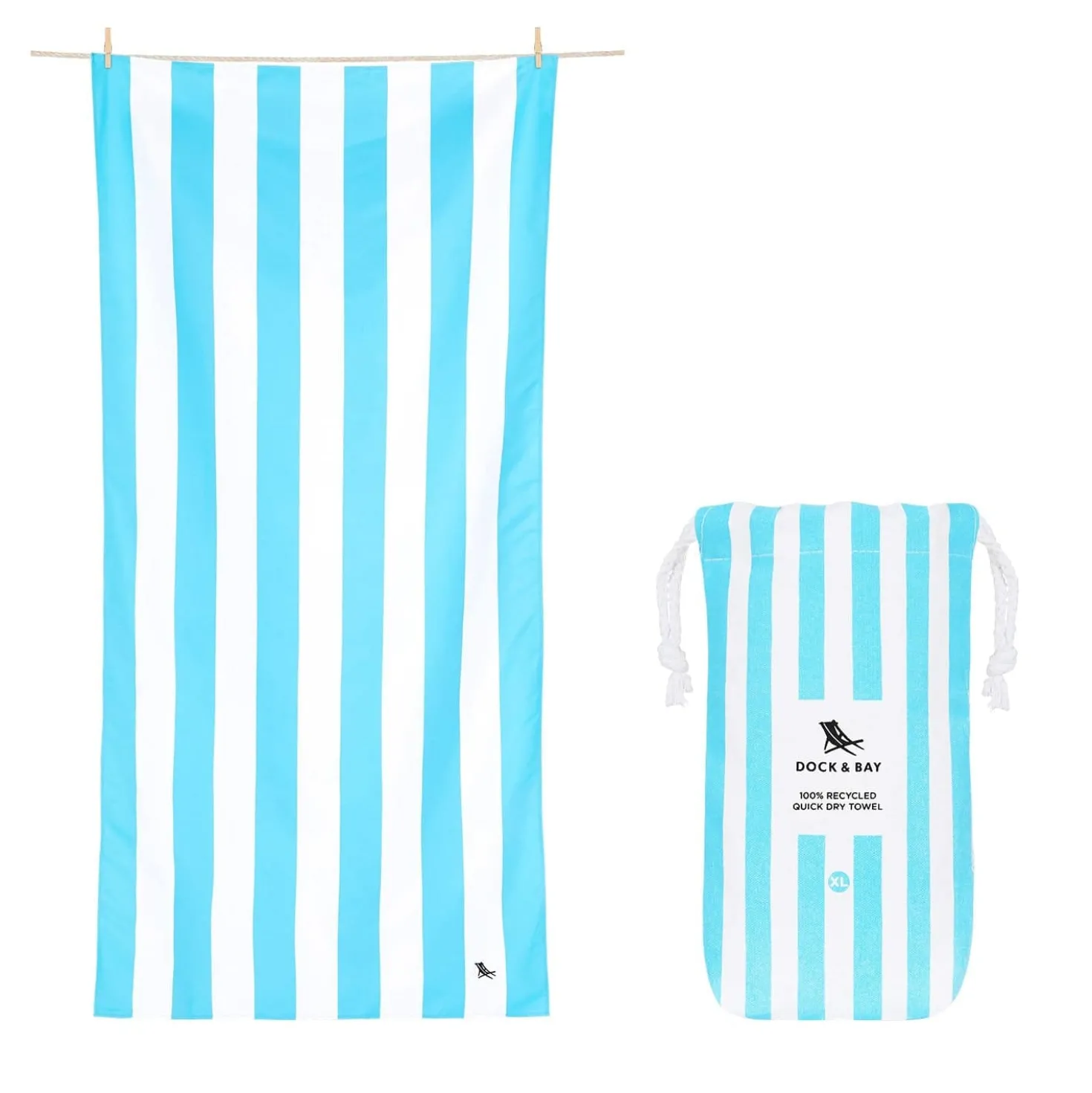 Toalla Cabana Azul Pastel · XL