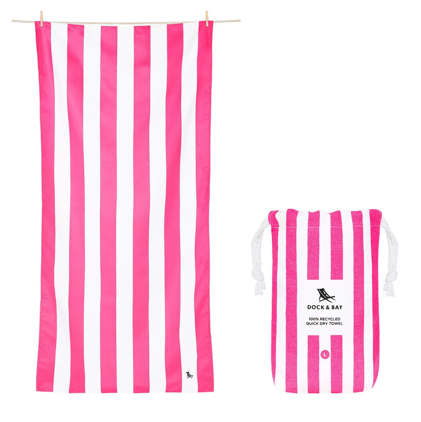 Toalla Cabana Fucsia · L