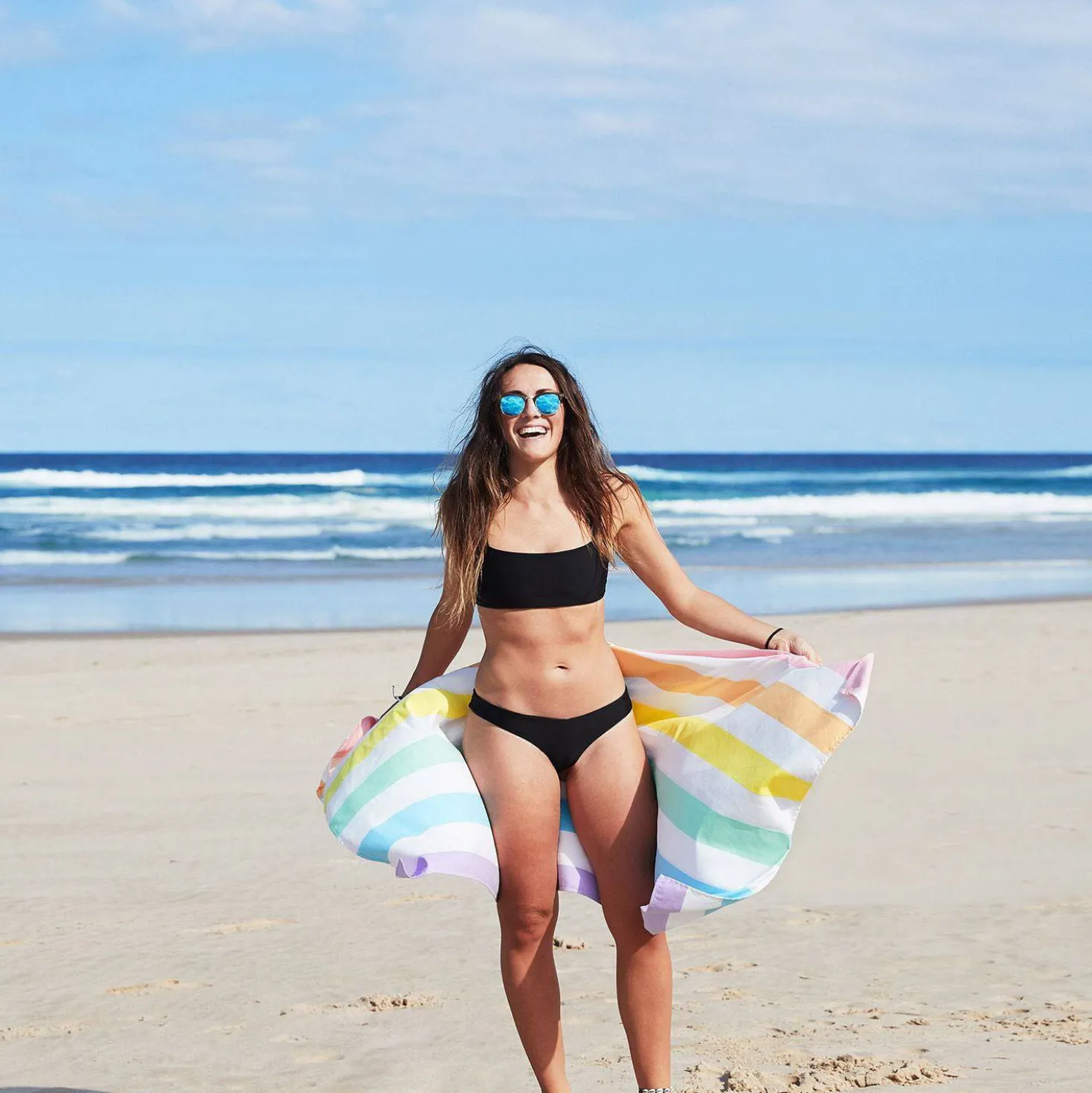 Toalla Summer Rainbow Pastel · XL
