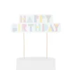 Topper para tartas Happy Birthday Pastel · My Little Day