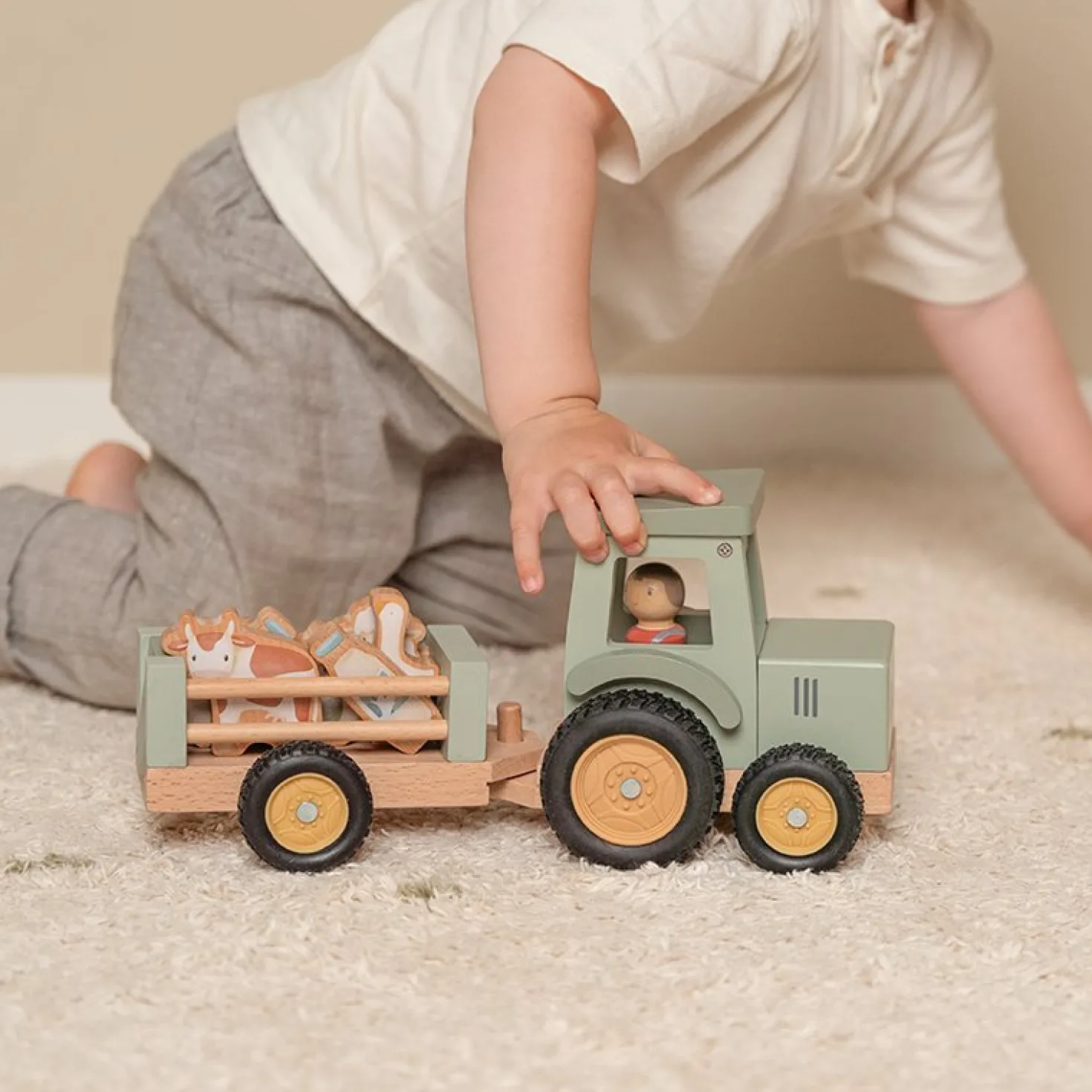 Tractor con trailer Little Farm · Little Dutch