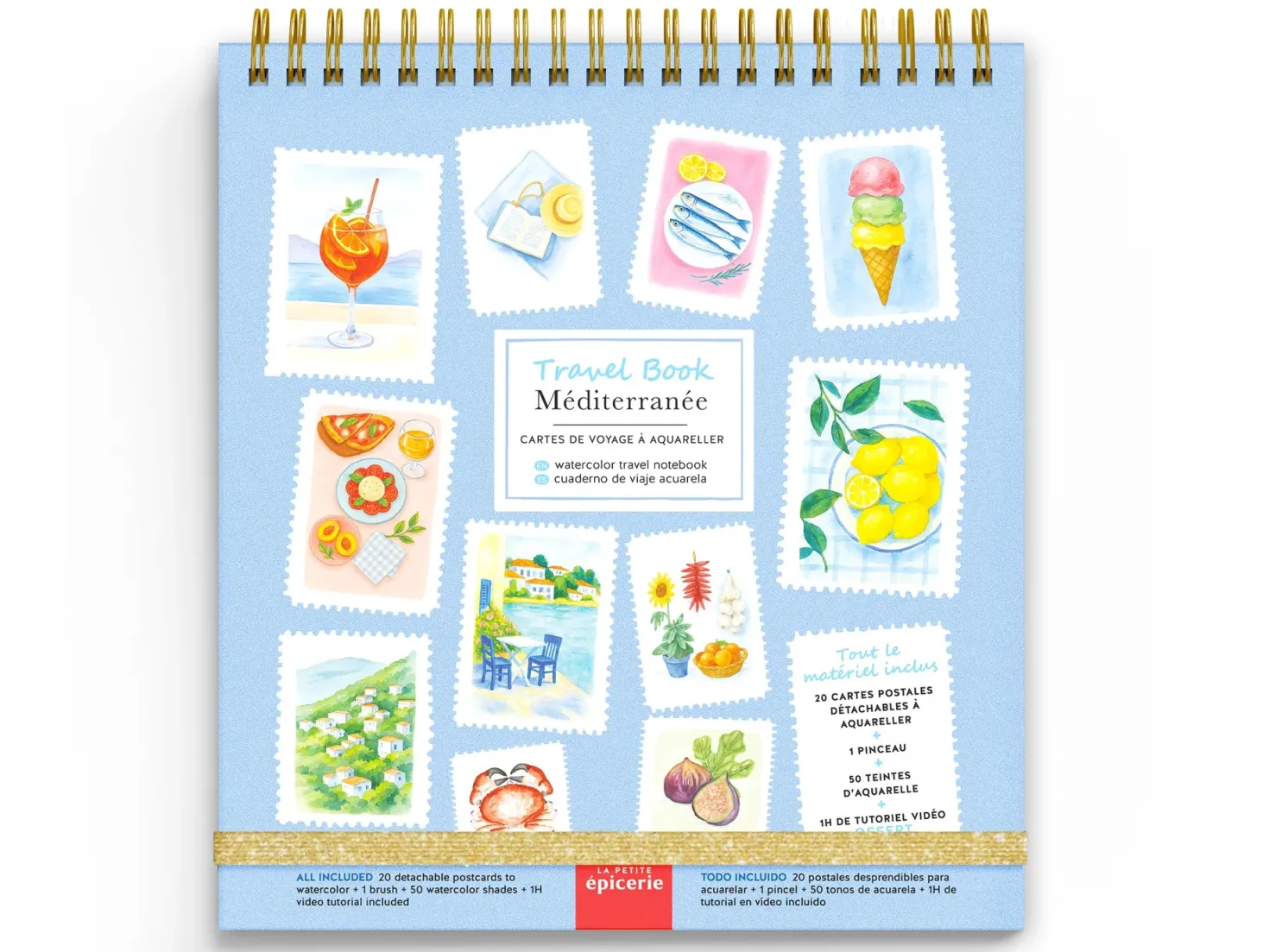 Travel Book Acuarela Mediterráneo · La Petite Épicerie