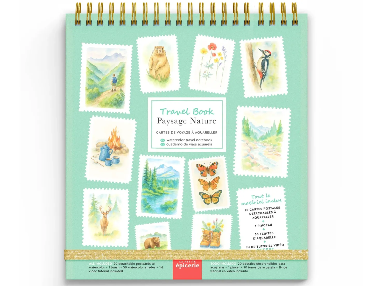 Travel Book Acuarela Paisajes Naturales · La Petite Épicerie