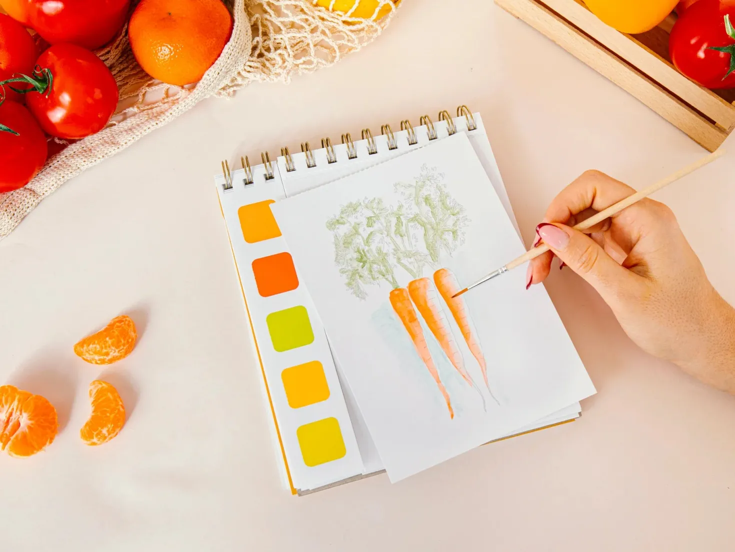 Travel Book Acuarela Retour de Marché · La Petite Épicerie