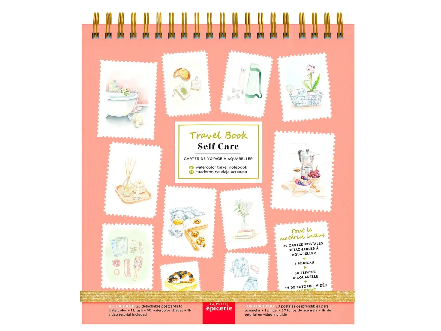Travel Book Acuarela Self Care · La Petite Épicerie
