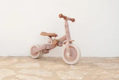 Triciclo con barra Rosa Flores · Little Dutch