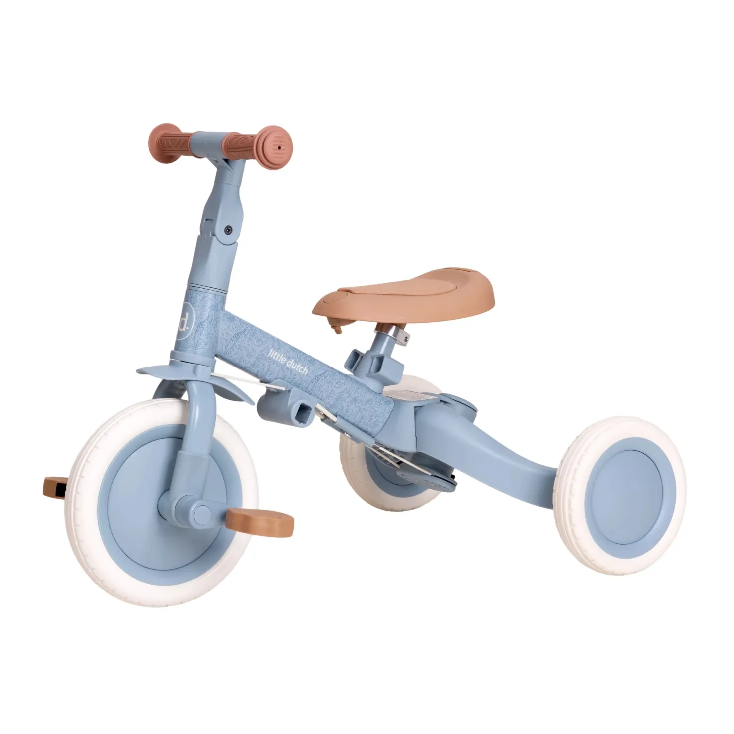 Triciclo con barra Safari Dreams Azul · Little Dutch