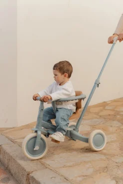 Triciclo con barra Safari Dreams Azul · Little Dutch