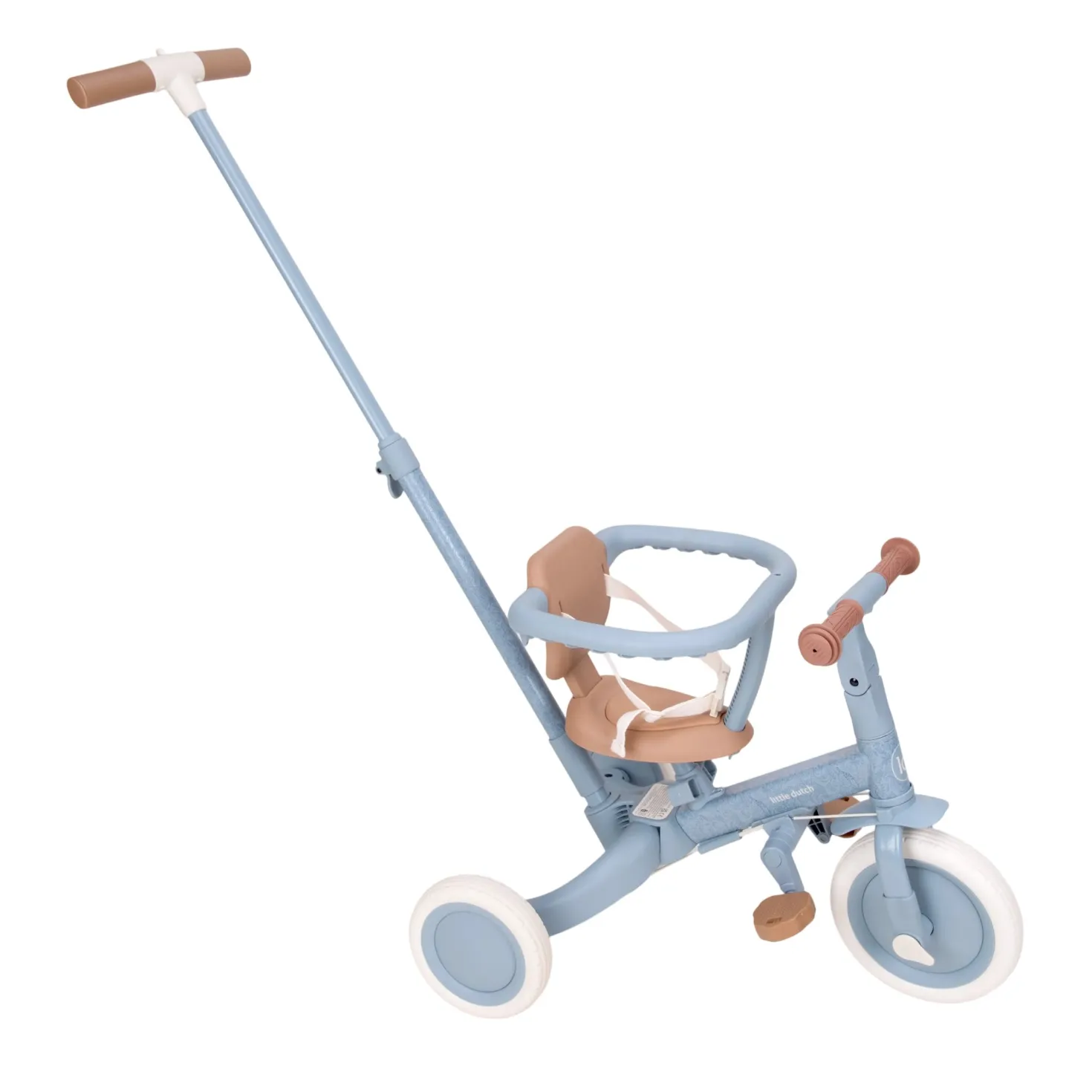Triciclo con barra Safari Dreams Azul · Little Dutch