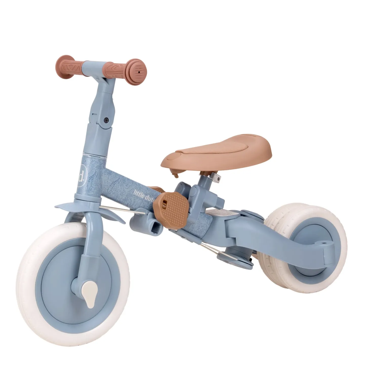 Triciclo con barra Safari Dreams Azul · Little Dutch