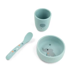 Vajilla set 3 piezas Celebration Blue · Done By Deer
