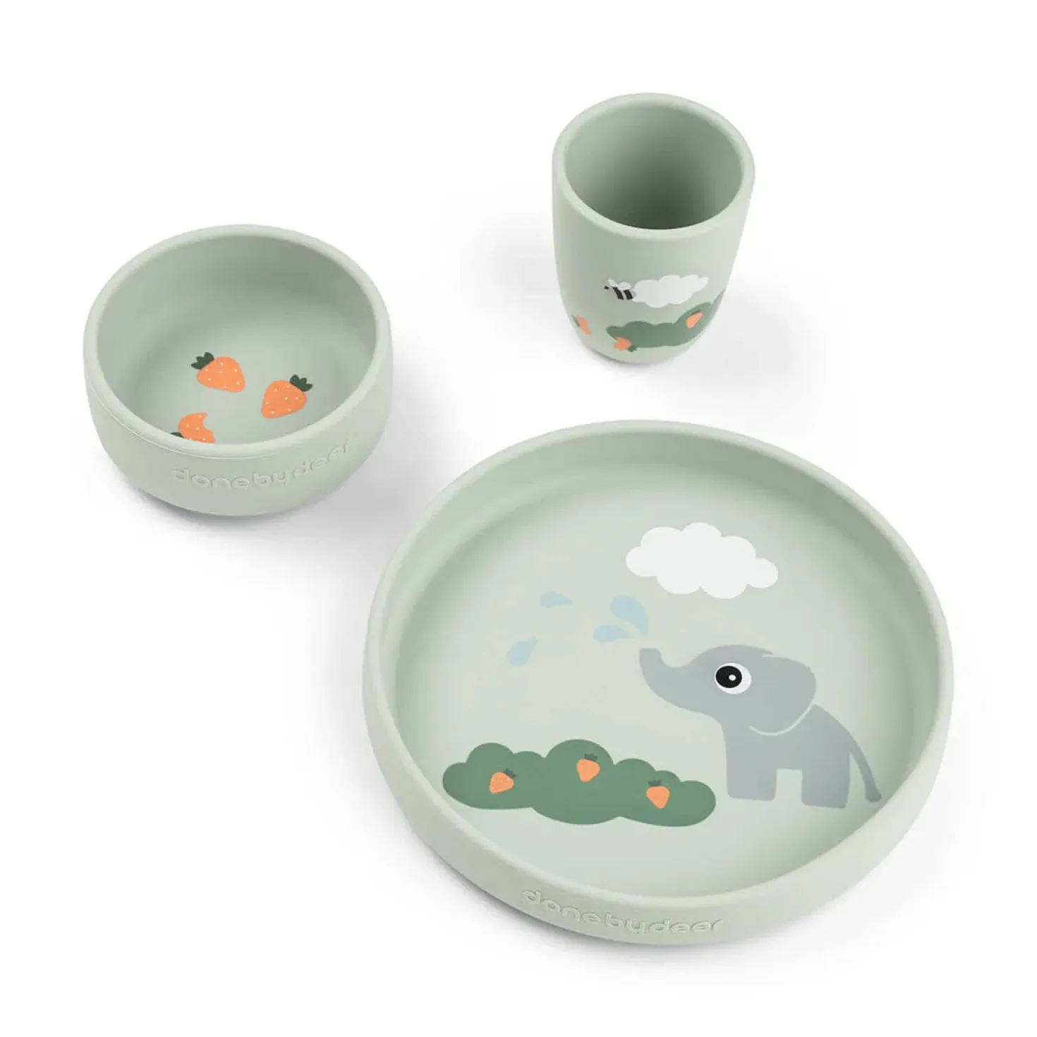 Vajilla set 3 piezas Elphee Green · Done By Deer