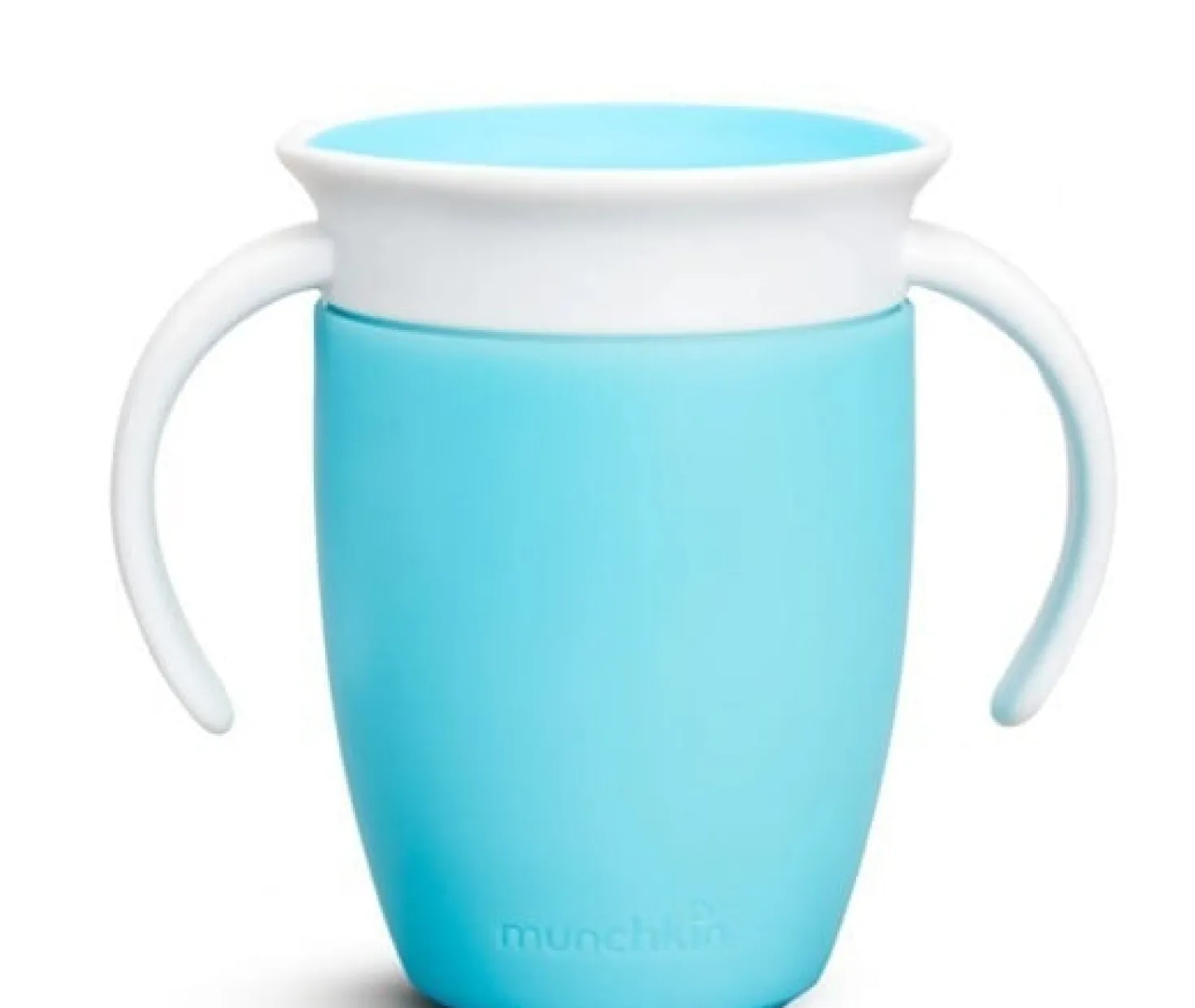 Vaso Antiderrame con Asa Miracle 360º Azul pastel · Munchkin
