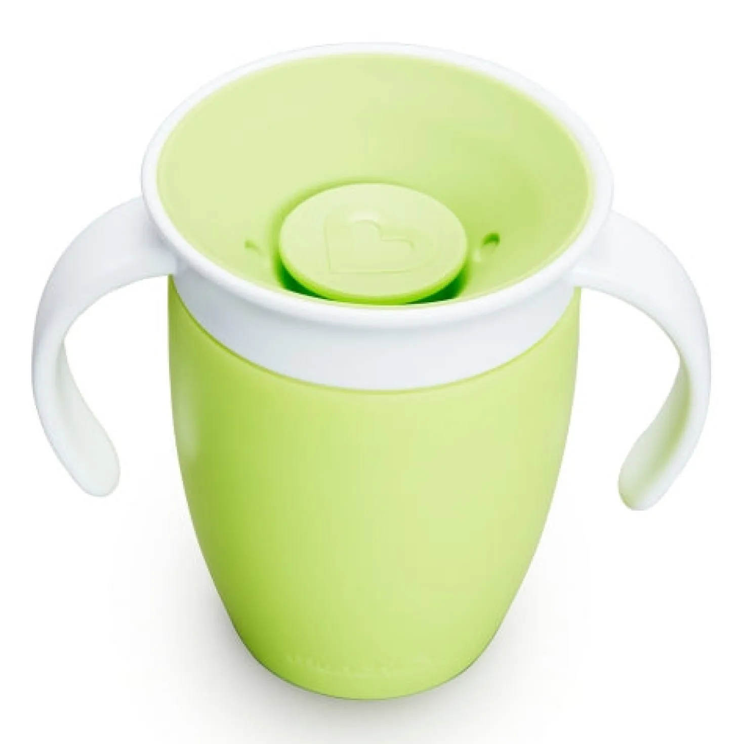 Vaso Antiderrame con Asa y Tapa - Miracle 360º Verde · Munchkin