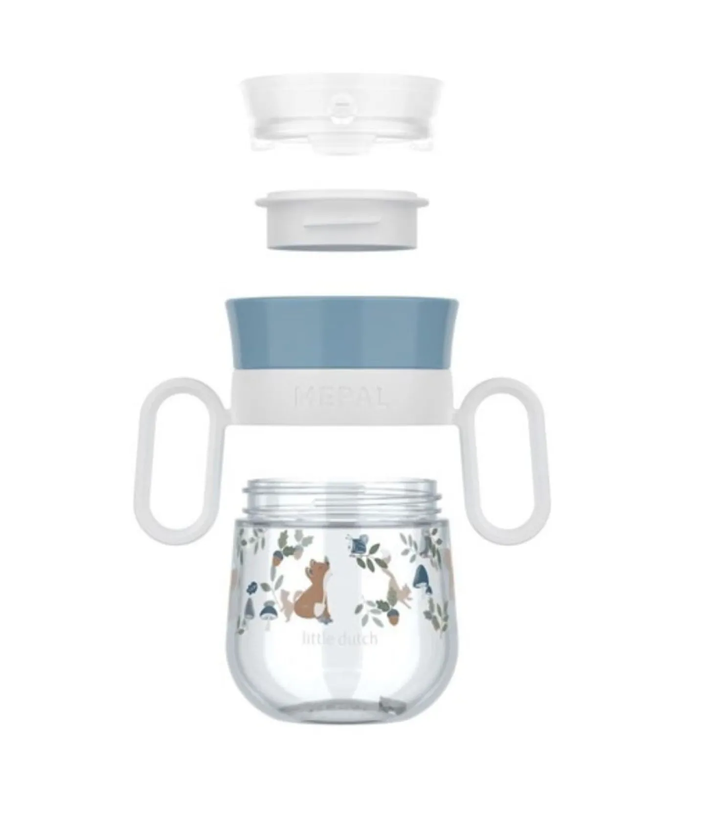 Vaso antiderrame 360º Mio 200ml Forest Friends Little Dutch