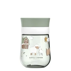 Vaso antiderrame 360º Mio Pequeña Granja 300ml. Little Dutch