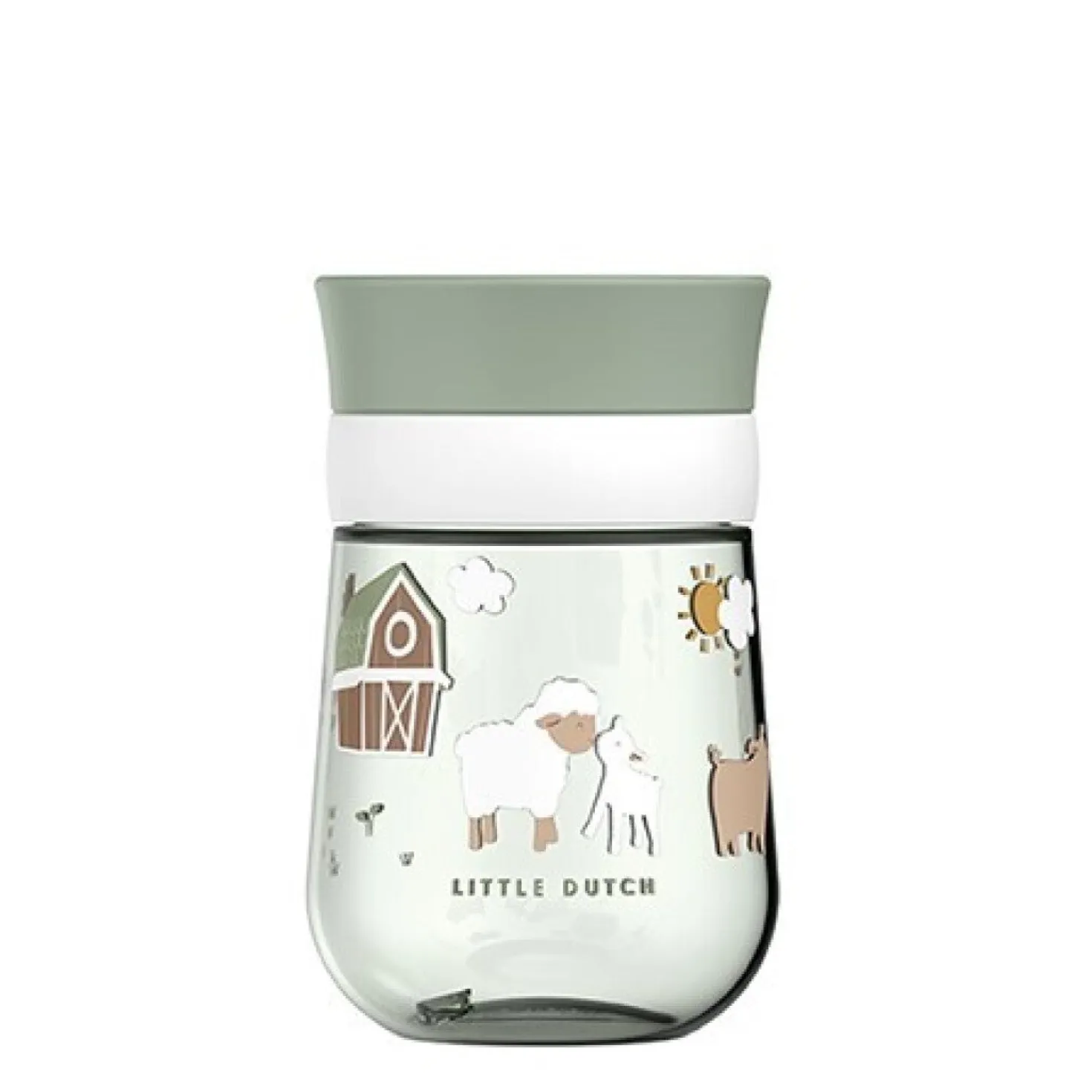 Vaso antiderrame 360º Mio Pequeña Granja 300ml. Little Dutch