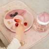 Vaso con pajita Mio Fairy Garden 300ml. Little Dutch
